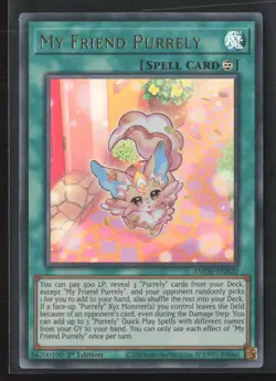 My Friend Purrely (CR) AMDE-EN020 Amazing Defenders Yu-Gi-Oh 1st Edition NM - Image 1