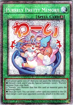 Purrely Pretty Memory (Starlight Rare) RA05-EN120 5 Yu-Gi-Oh 1st Edition NM - Image 1