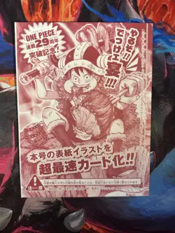 One Piece Luffy P-159 29th Anniversary Promo Japanese New & Sealed-IN UK - Image 2