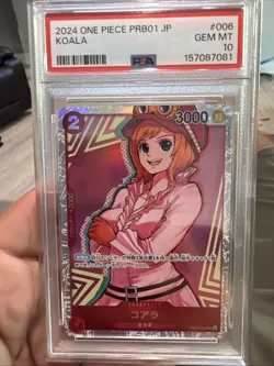 2024 ONE PIECE JAPANESE PRB01-PREMIUM BOOSTER #006 KOALA PSA 10 - Image 1