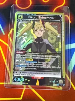 Union Arena Kikoru Shinomiya UE12BT/KJ8-1-020 Kaiju No.8 SR Foil - Image 1