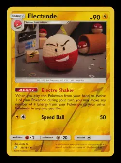 Pokemon Card Electrode 39/181 Team Up Reverse Holo Foil Rare Asako Ito LP 2019 - Image 1