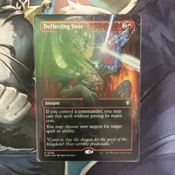 Wizards of the Coast Deflecting Swat Non-Foil Borderless CMM 0698 Red Rare - Image 1