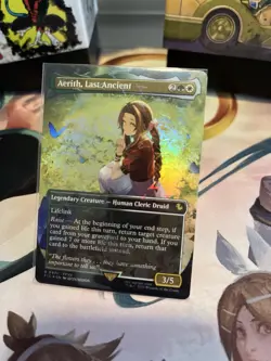 MTG Final Fantasy Aerith, Last Ancient Borderless Track foil - R 0471 - Image 1