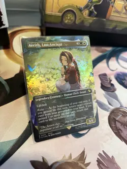 MTG Final Fantasy Aerith, Last Ancient Borderless Track foil - R 0471 - Image 3