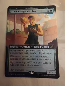 FOIL The Cabbage Merchant 203 (Extended Art) Avatar: The Last Airbender MTG Rare - Image 1