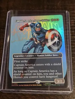 Captain America, Super-Soldier (Borderless) (0352) Marvel Super Heroes Foil - Image 2