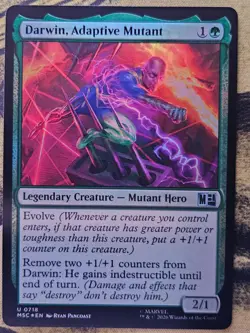 Darwin, Adaptive Mutant 718 Commander: Marvel Super Heroes Magic: Foil NM - Image 1