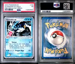 2004 Pokemon EX Fire Red & Leaf Green Gyarados EX Holo 109/112 PSA 1 Low Pop - Image 3
