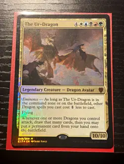 Wizards of the Coast The Ur-Dragon C17 Mythic Foil 048/309 Near Mint - Image 1