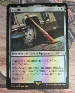 MTG FOIL Lucille 581 The Walking Dead Secret Lair Mythic Rare NM - Image 1