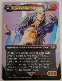 Kuja, Genome Sorcerer Borderless MTG FIN 0399 FFIX Final Fantasy NM Rare Profile - Image 1