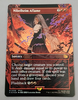 Nibelheim Aflame (Borderless) Final Fantasy Foil - Image 1
