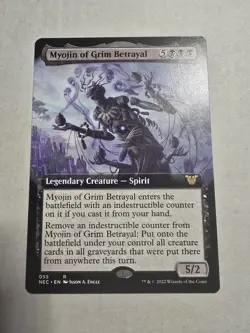 Myojin of Grim Betrayal (Extended Art) Commander: Kamigawa: Neon Dynasty Regular - Image 1