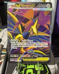 Mega Skarmory EX 106/088 Full Art Ultra Rare Pokemon Perfect Order NM - Image 1