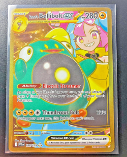 NM Pokemon IONO'S BELLIBOLT EX 188/159 SV09 Journey Together Gold Hyper Rare HR - Image 1
