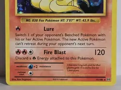 Ninetales 15/108 Holo Rare XY Evolutions 2016 Pokemon TCG Card LP - Image 3