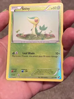 Snivy 2/114 B&W Base Set Reverse Holo - Pokemon TCG Card Black & White LP - Image 5