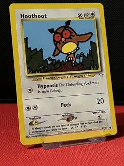 Pokemon TCG Hoothoot 60/111 Common Neo Genesis WOTC - Image 1