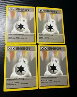 Pokemon TCG Double Colorless Energy 96/102 Neo Genesis 4 Card Lot English 2000 - Image 1