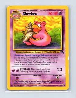 Slowbro 43/62 Uncommon Fossil Pokemon Unlimited Lightly Played - Image 1