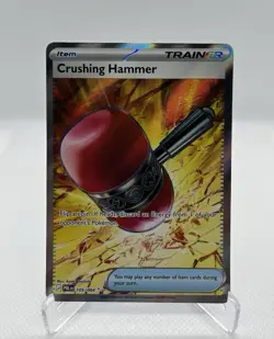 Pokemon Crushing Hammer 105/084 Ultra Rare Pitch Black Holo NM - Image 1