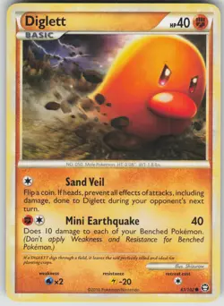 Pokemon TCG Diglett Common Triumphant 61/102 - Image 1