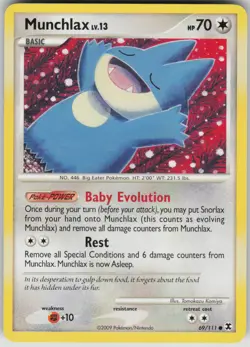 Pokemon TCG Munchlax (69) Common Rising Rivals 69/111 - Image 1