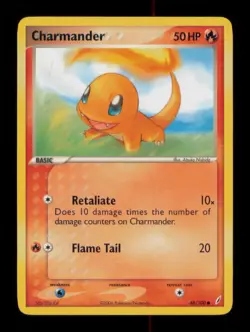 CHARMANDER COMMON 48/100 LP POKEMON - Image 1