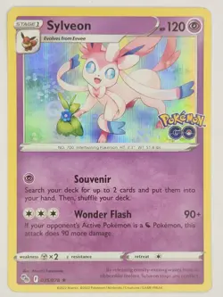 Pokemon - Sylveon - 035/078 - Holo Rare - Pokemon Go - NM/M - Image 1