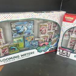 Two Pokemon TCG Scarlet & Violet 151 Blooming Waters Premium Collection Boxes - Image 3