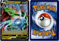 Pokemon Card - Rayquaza V 100/159 Crown Zenith V Rare Holo Near Mint - Image 3