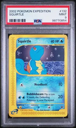 2002 POKEMON EXPEDITION #132 SQUIRTLE PSA 9 - Image 1