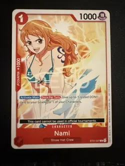 One piece TCG Starter Deck ST01 Nami Promo Demo Version Not tournament Legal - Image 1
