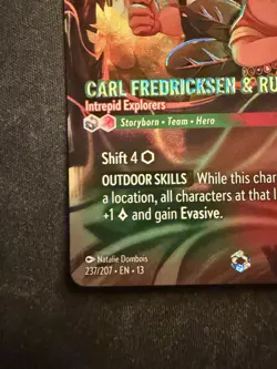 Disney Lorcana TCG Carl Fredricksen & Russell Enchanted Rare Attack If The Vine - Image 2