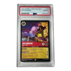 2024 Disney Lorcana EN 3 Jim Hawkins Space Traveler #109 PSA 10 Gem Mint - Image 1