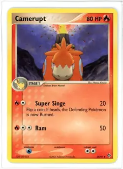 Camerupt 24/97 EX Dragon Battle Stadium Pokemon Card - Image 1