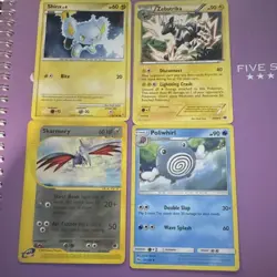 Pokemon TCG 4-Card Lot English Reverse Holo: Shinx, Zebstrika +2 Sets - Image 2