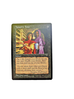 Vampiric Tutor - Visions MTG. Killer Commander card. NM, black, Instant. R - Image 1