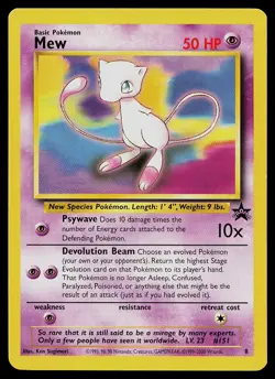 Pokemon Card - Mew Wizards Black Star Promos 8 Promo - Image 1