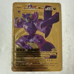 Pokemon Grimmsnarl VMAX Gold Foil Fan Art Card HP 330 Gigantamax 115/189 - Image 1