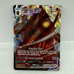 Coalossal VMAX 099/185 Gigantamax Vivid Voltage Full Art Holo Pokemon Card NM - Image 1