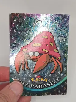 Parasect Topps Chrome #47 Animation Series 2 Holo Pokemon Card - Image 2