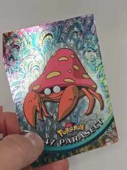 Parasect Topps Chrome #47 Animation Series 2 Holo Pokemon Card - Image 3
