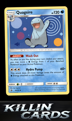 Quagsire 26/70 Pokemon Uncommon Dragon Majesty Card NM - Image 1
