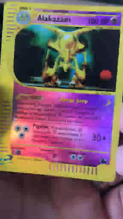 Pokemon TCG Alakazam Reverse Holo 2/144 Skyridge E-Card MP Condition WOTC 2003 - Image 2
