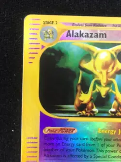 Pokemon TCG Alakazam Reverse Holo 2/144 Skyridge E-Card MP Condition WOTC 2003 - Image 3