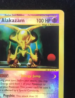 Pokemon TCG Alakazam Reverse Holo 2/144 Skyridge E-Card MP Condition WOTC 2003 - Image 4