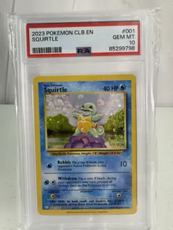 Pokemon Squirtle Classic Collection CLB 2023 Mint English Card 001/034 PSA 10 - Image 1