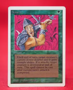 Unlimited Berserk Magic The Gathering MTG 1993 - LP- / MP+ - Image 1